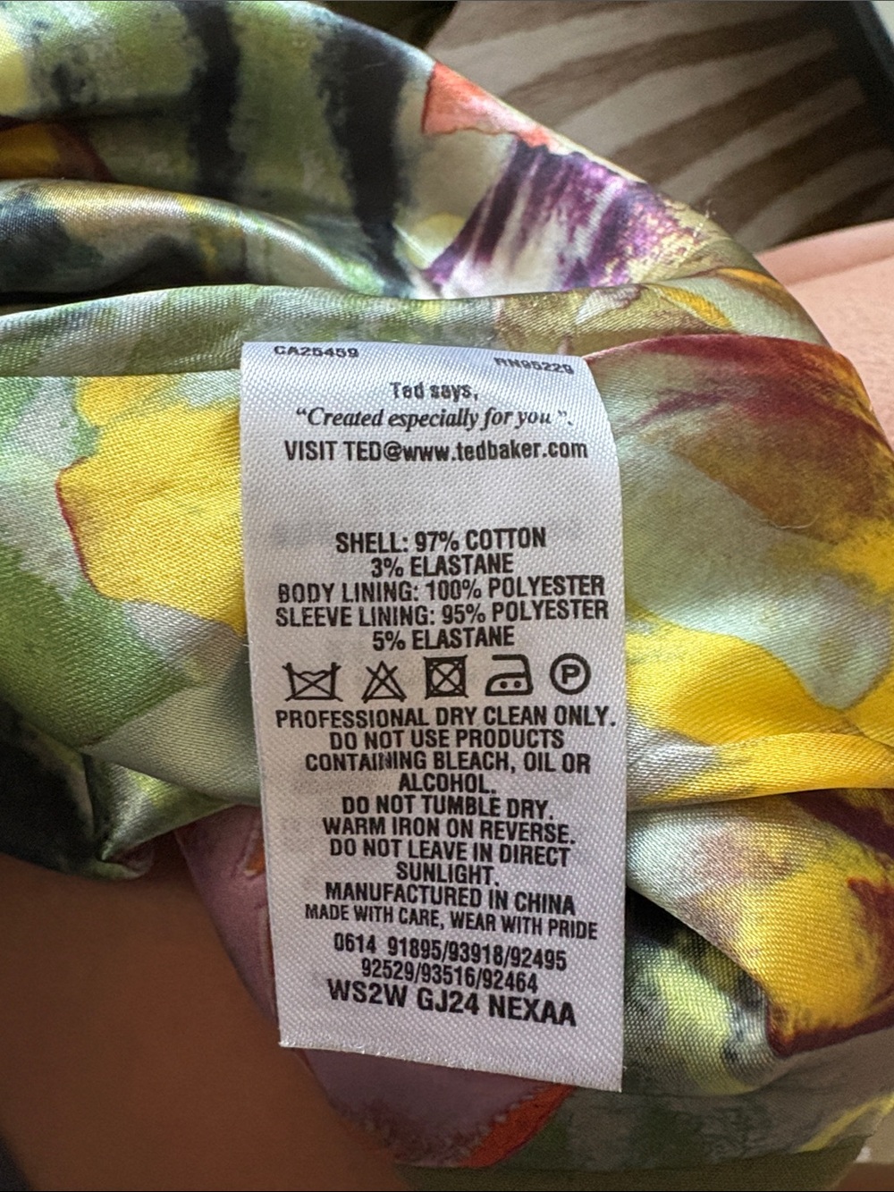 Olive Green Double-Breasted Ted Baker Trench Coat - Picture 5 of 5